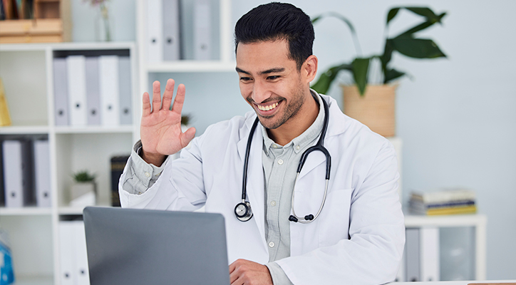 Woman seeing medical provider